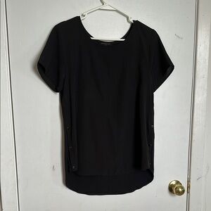 Banana Republic Black Short Sleeve Blouse